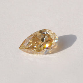Champagne Pear Cut Moissanite Loose Stone