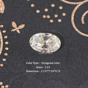 Old Mine Oval Loose Moissanite