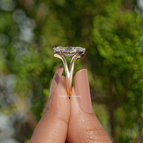 Split Shank Marquise Cut Lab Diamond Ring