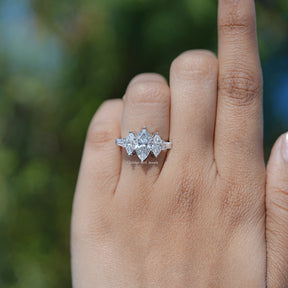 Top View of Five Stone Ring