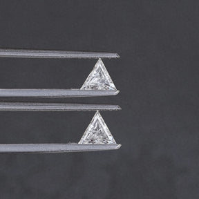Triangle Cut Loose Moissanite Matching Pair