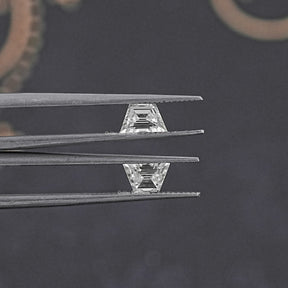 Step Cut Trapezoid Moissanite Matching Pair