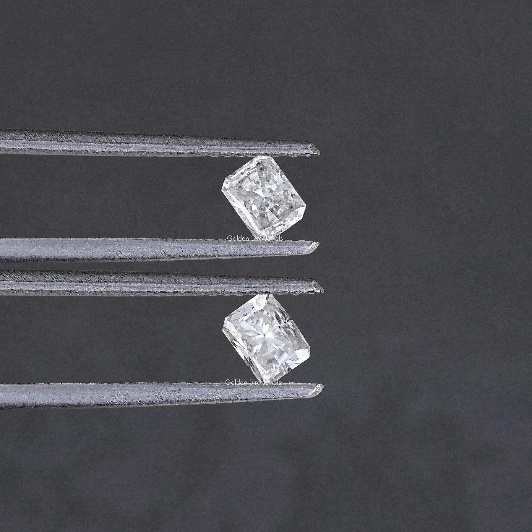 Radiant Cut Loose Moissanite Pair