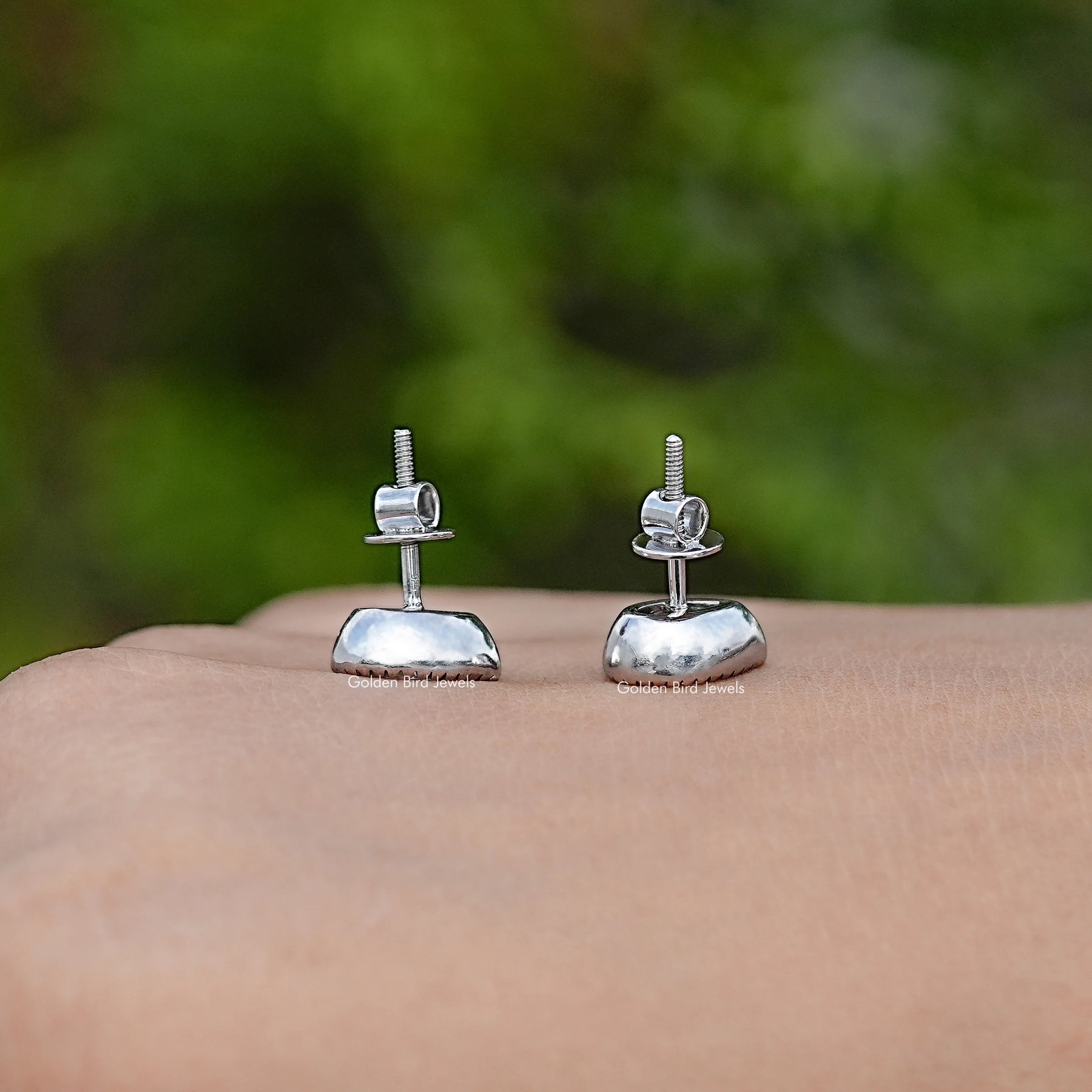 Milgrain Pear Shaped Lab Diamond Stud Earrings