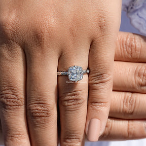 Peruzzi Cut Moissanite Solitaire Ring