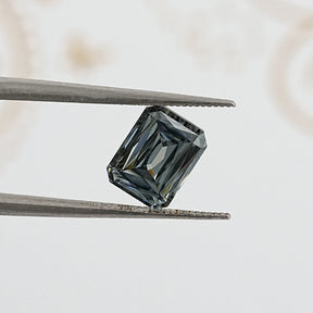 tweezers  View of Criss Cut Moissanite Loose Stone for Anniversary Rings