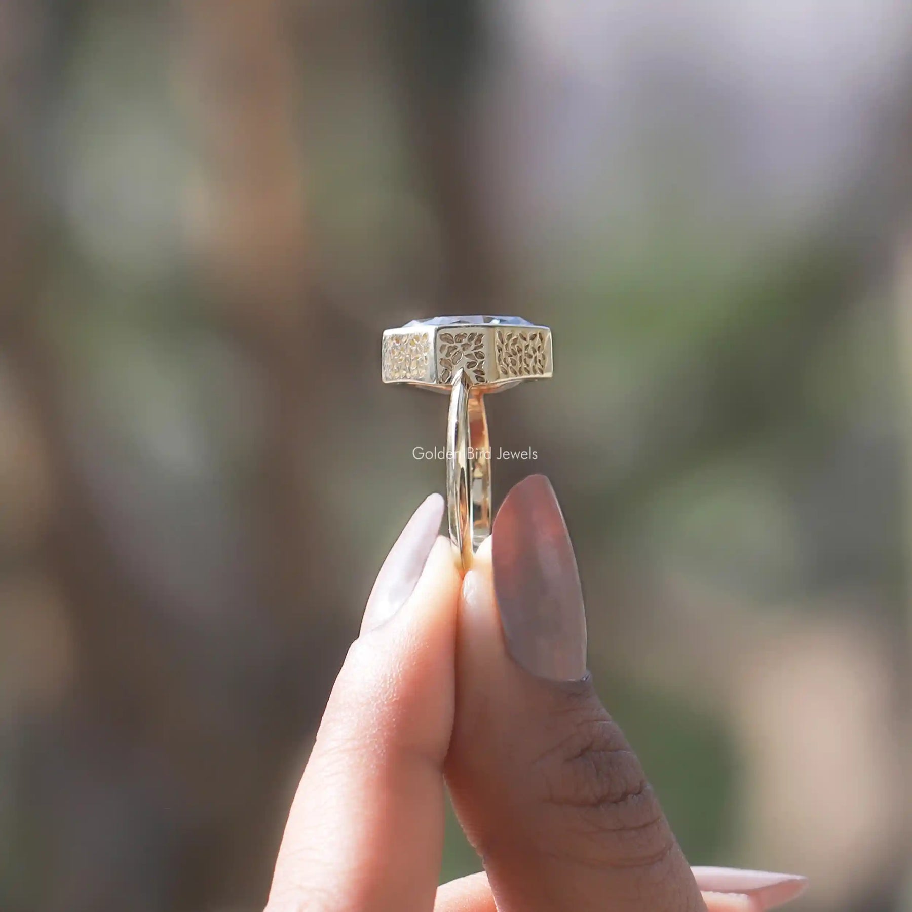 Dutch Marquise Moissanite Solitaire Ring