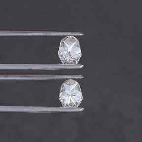 Shield Cut Moissanite Loose Matching Pair