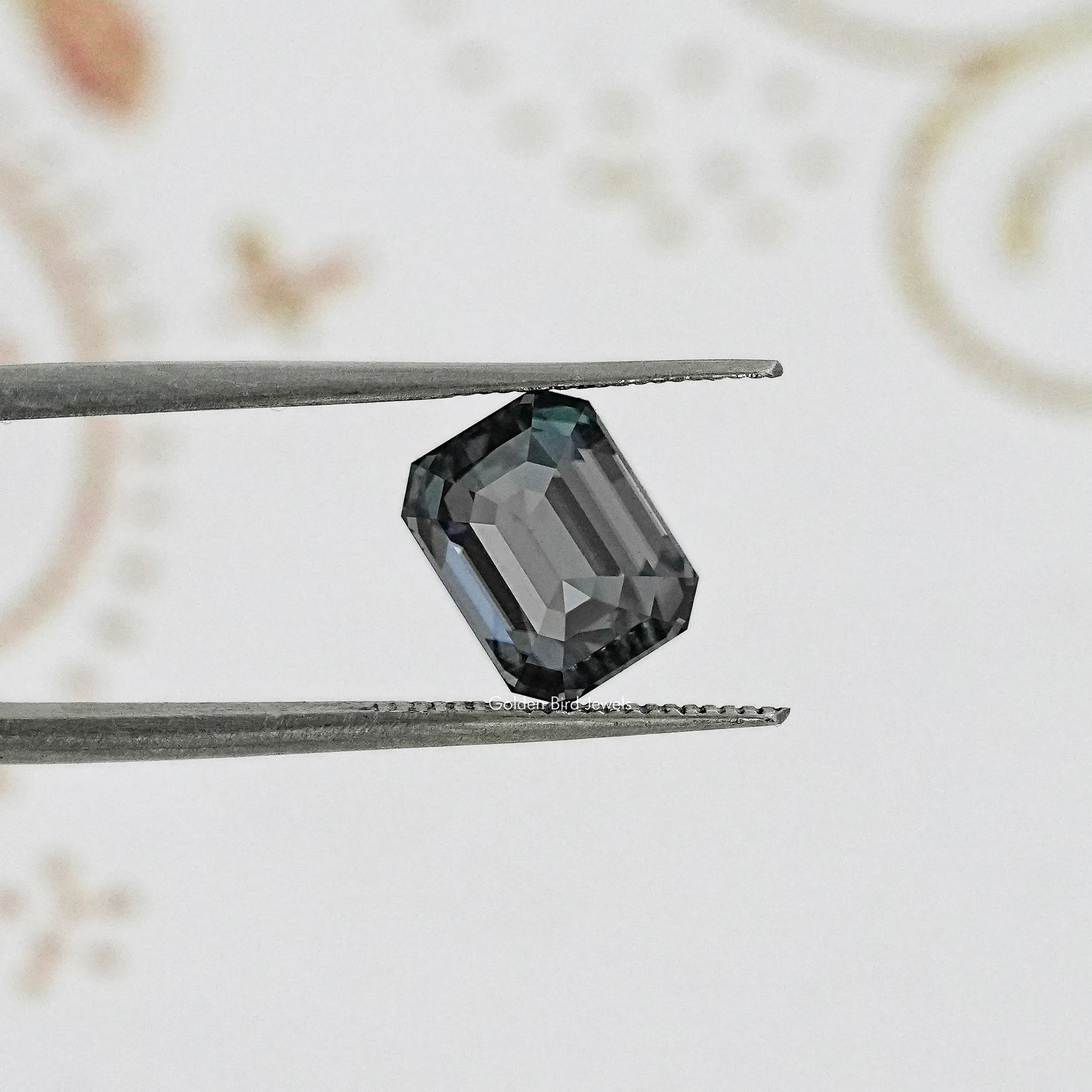 Gray Emerald Cut Loose Stone