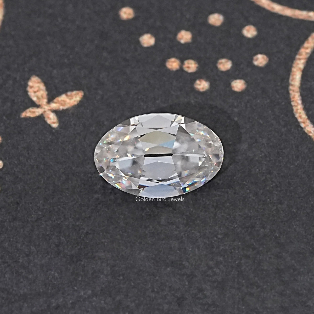 Old Mine Oval Cut Moissanite Loose Stone