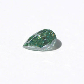 Side  view of  Pear Shaped Loose Moissanite Stone