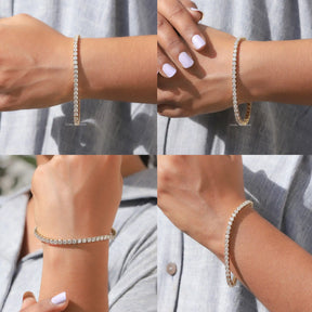 Beautiful Round Cut Moissanite Tennis Bracelet