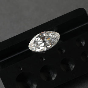 Detailed View Of Moval Cut Loose Moissanite Stone
