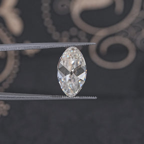 Colorless Old Mine Cut Moval Loose Moissanite