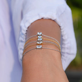 In front view of diamond multi  Shape Bracelet