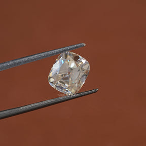 View Of Near Colorless Old Mine Cushion Cut Loose
