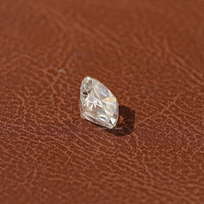 Cross View Of Near Colorless Cushion Cut Stone