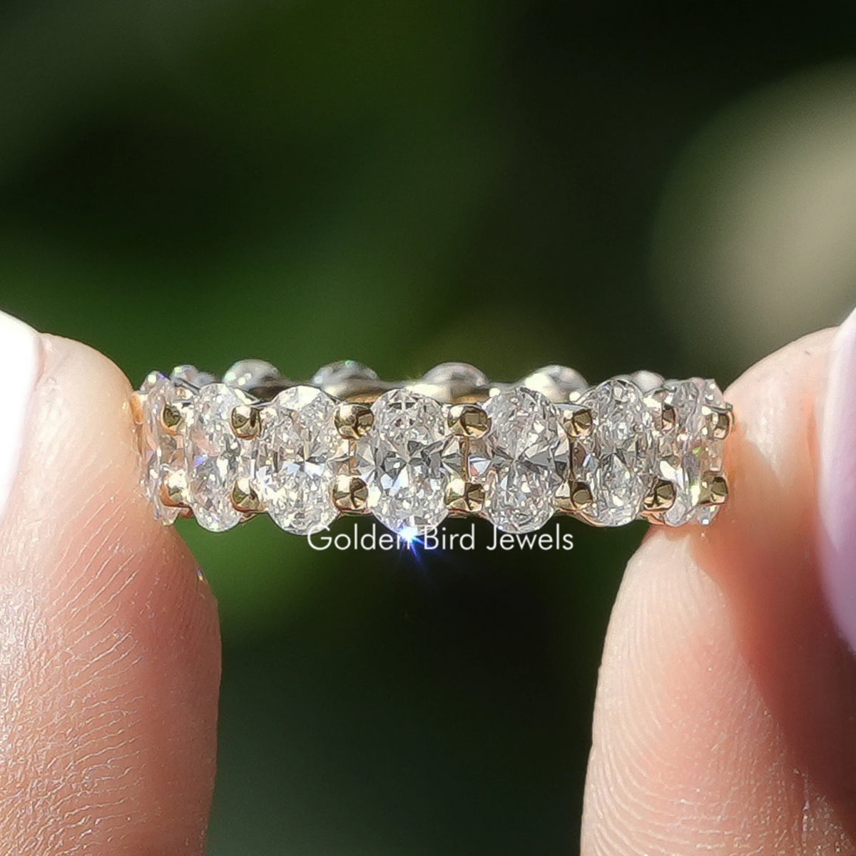 Oval Cut Lab Grown Diamond Eternity Band