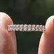 Oval Shaped Lab Diamond Half Eternity Band