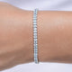 Emerald Cut Lab Diamond Tennis Bracelet