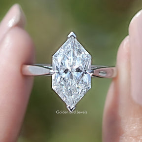 Dutch Marquise Cut Lab Diamond Solitaire Ring