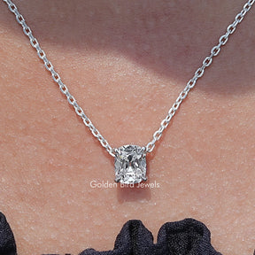 Old Mine Cushion Lab Grown Diamond Pendant