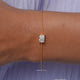 Radiant Solitaire Lab Diamond Chain Bracelet