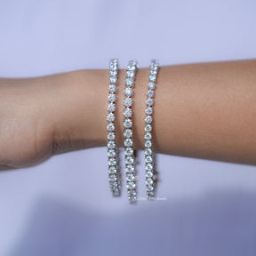 Round Shaped CVD Diamond Bridal Bracelet