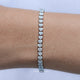 View Of Heart Shaped Lab Diamond Tennis Bracelet	
