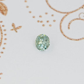 Top View of European Round Round Cut Loose Moissanite