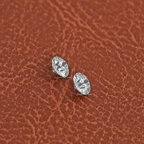 View of Old European Round Lab Diamond Matching Pair In White