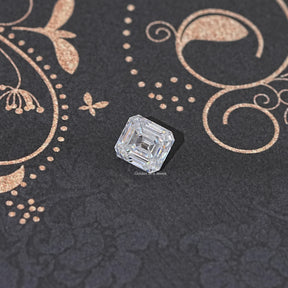 Side View Of Asscher Cut Loose Moissanite
