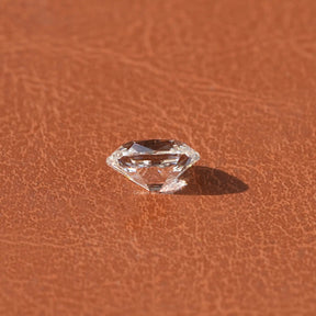 Cross View Of Cushion Cut Lab Diamond