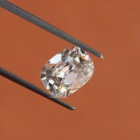 Close View Of Lab Grown Old Mine Cushion Cut Diamond