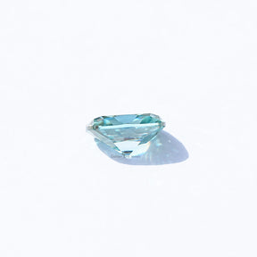 Cross View Of Old Mine Cushion Cut Loose Moissanite