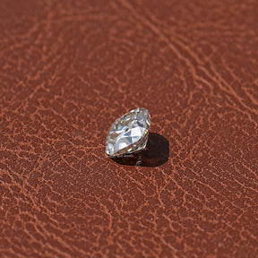 View of Cushion Cut Moissanite Loose Stone In White