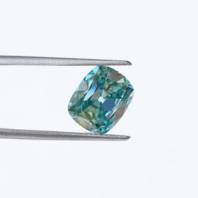 In Tweezer View Of  Cushion Cut Loose Moissanite