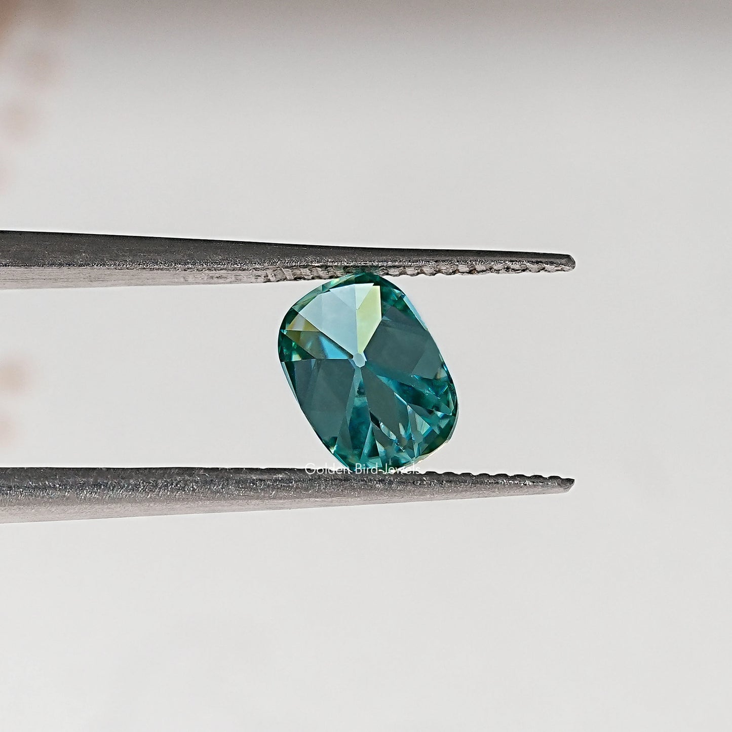 Blue Old Mine Cushion Loose Moissanite