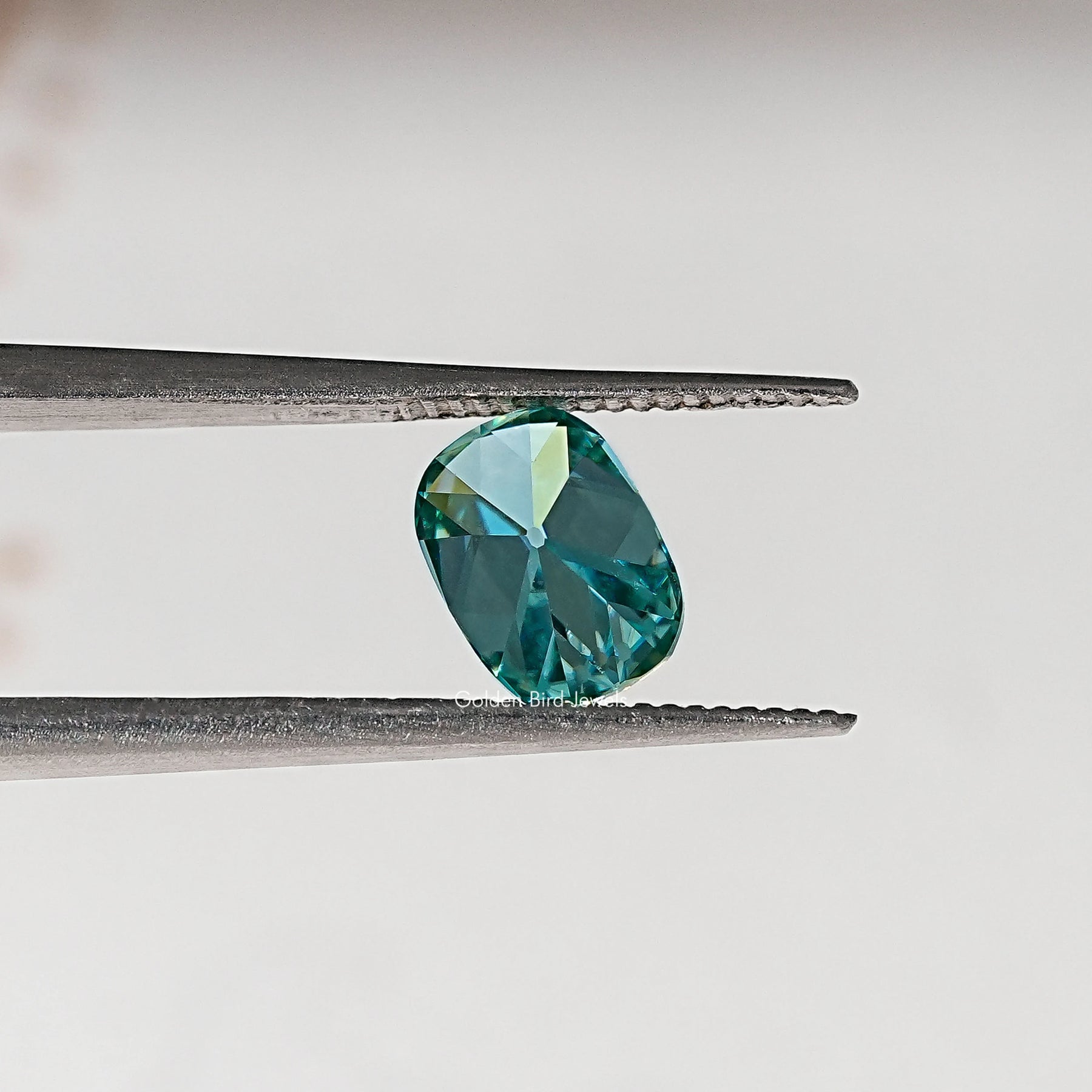 Blue Old Mine Cushion Loose Moissanite