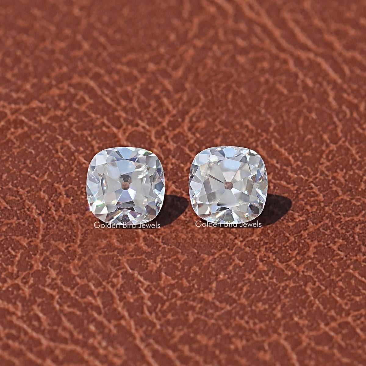 Front View Of Colorless Cushion Cut Loose Stone