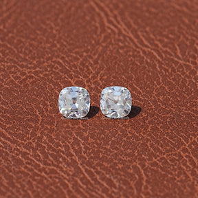 Front View Of Colorless Cushion Cut Loose Stone