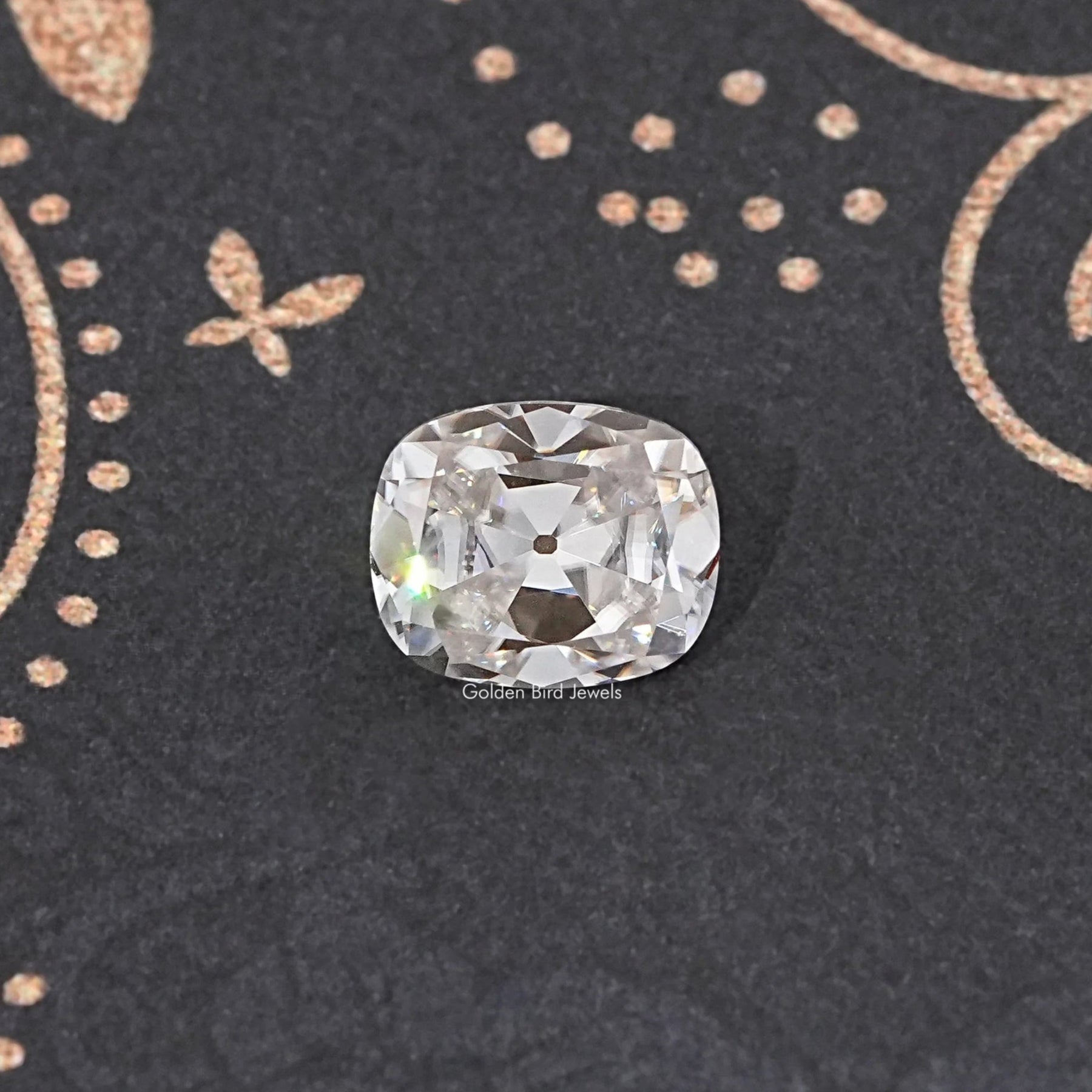 Near Colorless Old Cut Cushion Loose Moissanite