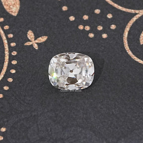 Near Colorless Old Cut Cushion Loose Moissanite