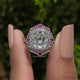 Old Mine Cushion Cut Moissanite Halo Ring