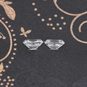 Colorless Old Mine Cushion Moissanite Loose Pair