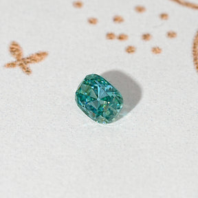 Blue Old Mine Cushion Loose Moissanite