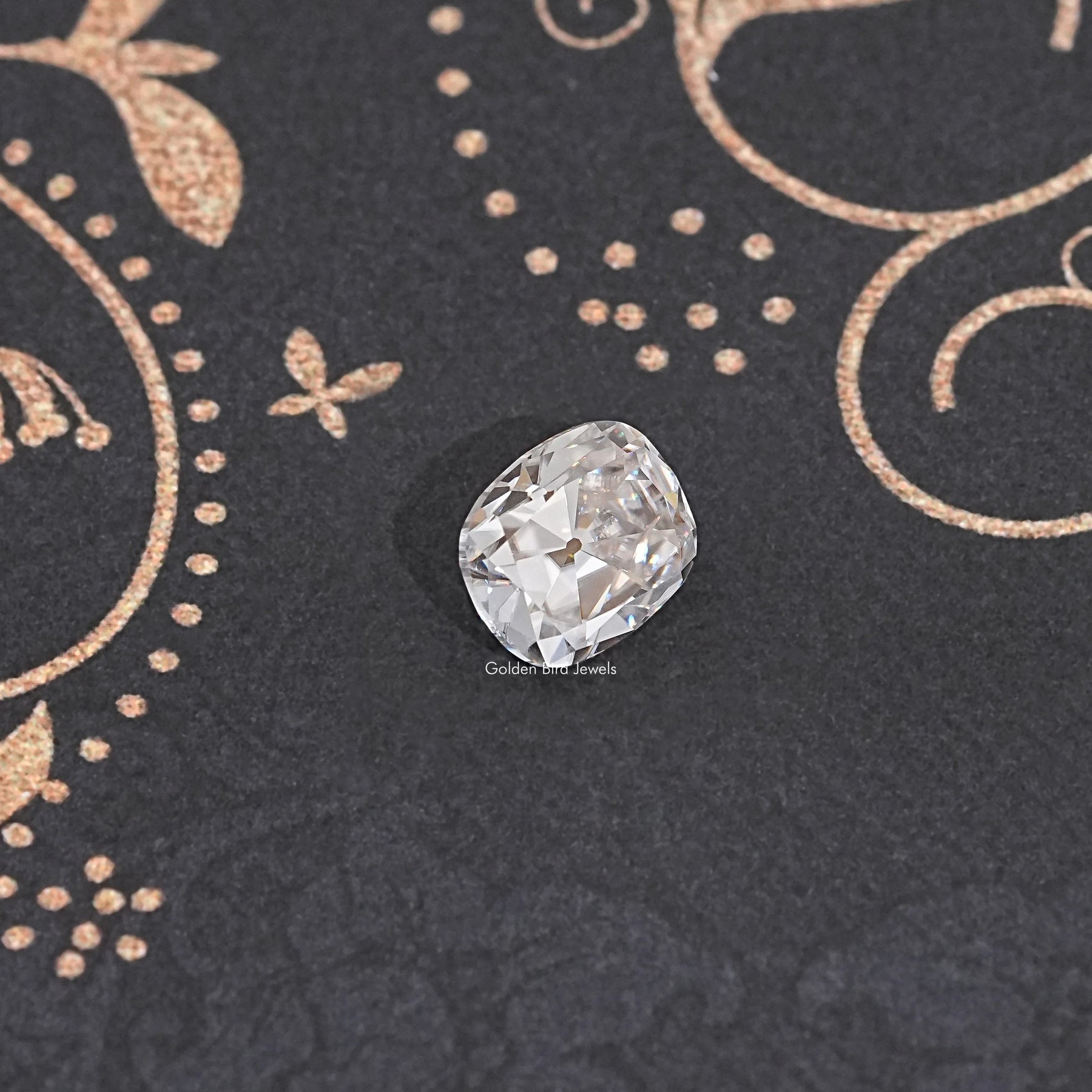 Near Colorless Old Cut Cushion Loose Moissanite
