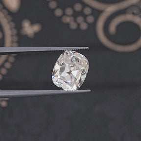 Near Colorless Old Cut Cushion Loose Moissanite