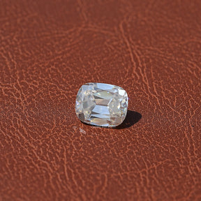Front View OF Colorless Cushion Cut Loose Moissanite