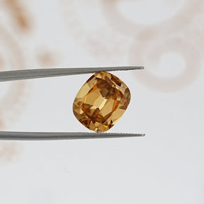 In Tweezer View Of Old Mine Cushion Cut Loose Moissanite